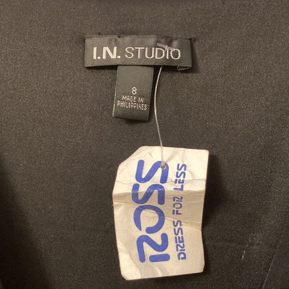I.N. Studio black sleeveless dress size 8 brand new - Picture 3 of 5